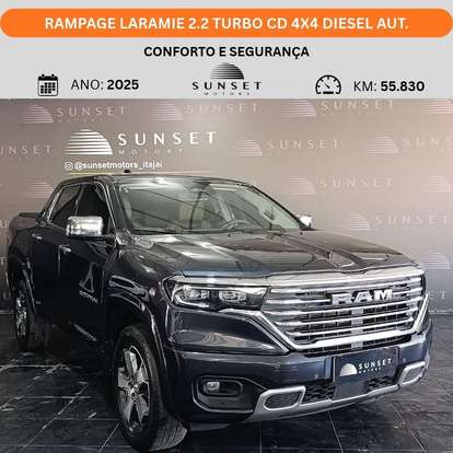 RAM-RAMPAGE-2.2 TURBO DIESEL LARAMIE 4X4 AUTOMÁTICO RAM-RAMPAGE-2025