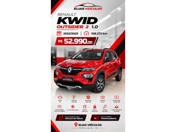RENAULT KWID 1.0 12V SCE FLEX OUTSIDER MANUAL