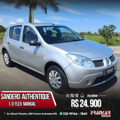 RENAULT SANDERO 1.0 AUTHENTIQUE 16V FLEX 4P MANUAL