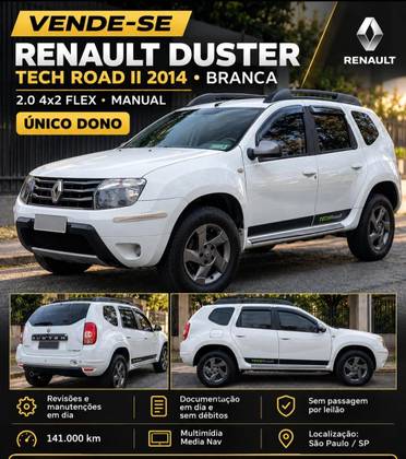 RENAULT DUSTER 2.0 TECH ROAD II 4X2 16V FLEX 4P MANUAL
