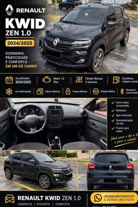 RENAULT-KWID-1.0 12V SCE FLEX ZEN MANUAL RENAULT-KWID-2024