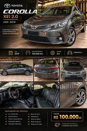 TOYOTA COROLLA 2.0 XEI 16V FLEX 4P AUTOMÁTICO