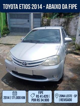TOYOTA ETIOS 1.3 X 16V FLEX 4P MANUAL