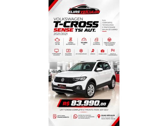 VOLKSWAGEN T-CROSS 1.0 200 TSI TOTAL FLEX SENSE AUTOMÁTICO