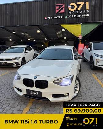 BMW 118i 1.6 16V TURBO GASOLINA 4P AUTOMÁTICO