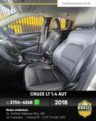 CHEVROLET-CRUZE-1.4 TURBO LT 16V FLEX 4P AUTOMÁTICO CHEVROLET-CRUZE-2018
