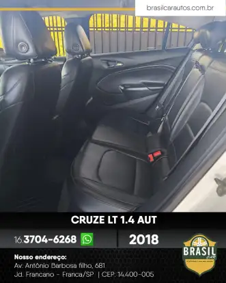 CHEVROLET-CRUZE-1.4 TURBO LT 16V FLEX 4P AUTOMÁTICO CHEVROLET-CRUZE-2018