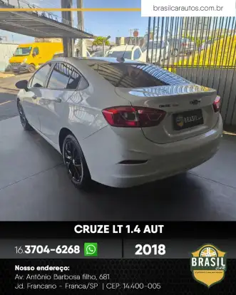 CHEVROLET-CRUZE-1.4 TURBO LT 16V FLEX 4P AUTOMÁTICO CHEVROLET-CRUZE-2018