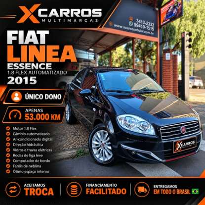 FIAT-LINEA-1.8 ESSENCE 16V FLEX 4P AUTOMATIZADO FIAT-LINEA-2014
