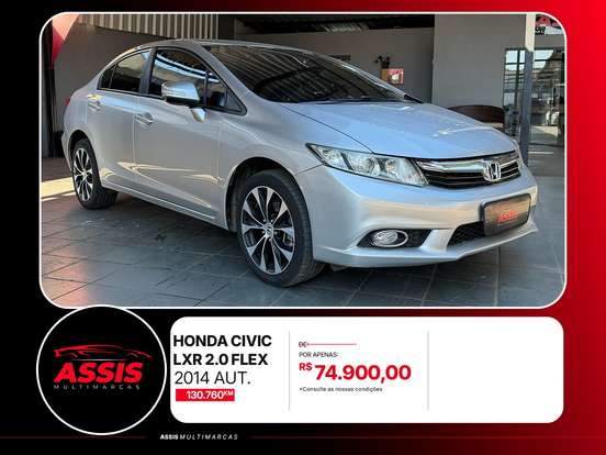 HONDA-CIVIC-2.0 LXR 16V FLEX 4P AUTOMÁTICO HONDA-CIVIC-2014