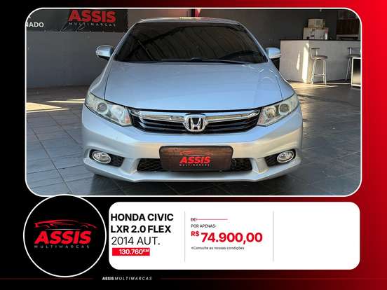 HONDA-CIVIC-2.0 LXR 16V FLEX 4P AUTOMÁTICO HONDA-CIVIC-2014