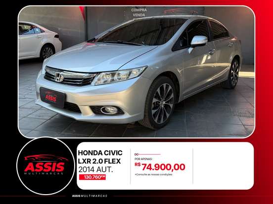 HONDA-CIVIC-2.0 LXR 16V FLEX 4P AUTOMÁTICO HONDA-CIVIC-2014