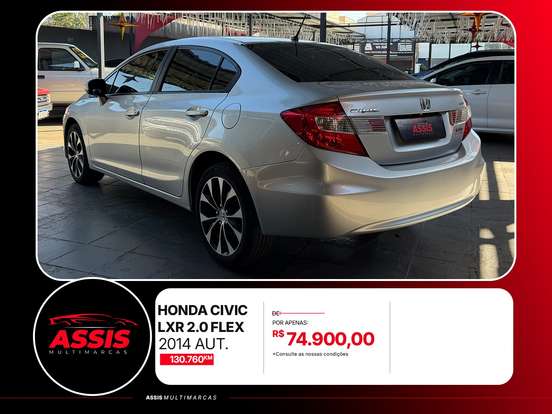 HONDA-CIVIC-2.0 LXR 16V FLEX 4P AUTOMÁTICO HONDA-CIVIC-2014