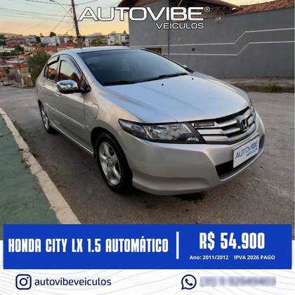 HONDA CITY 1.5 LX 16V FLEX 4P AUTOMÁTICO