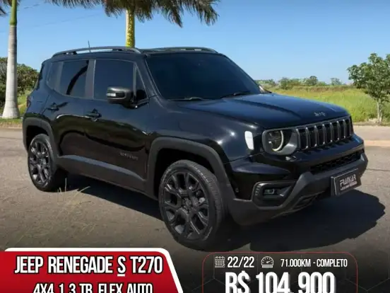 JEEP-RENEGADE-1.3 T270 TURBO FLEX S 4X4 AT9 JEEP-RENEGADE-2022