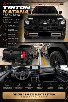 MITSUBISHI TRITON 2.4 BITURBO DIESEL CD KATANA 4X4 AUTOMÁTICO