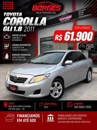 TOYOTA COROLLA 1.8 GLI 16V FLEX 4P MANUAL