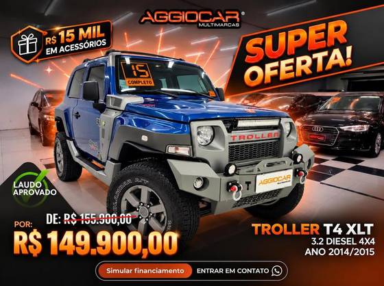 TROLLER T4 3.2 TGV 4X4 20V TURBO INTERCOOLER DIESEL 2P MANUAL