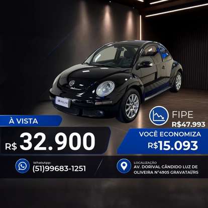 VOLKSWAGEN-NEW BEETLE-2.0 MI 8V GASOLINA 2P AUTOMÁTICO VOLKSWAGEN-NEW BEETLE-2007