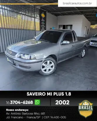 VOLKSWAGEN-SAVEIRO-1.8 MI PLUS CS 8V GASOLINA 2P MANUAL G.III VOLKSWAGEN-SAVEIRO-2001