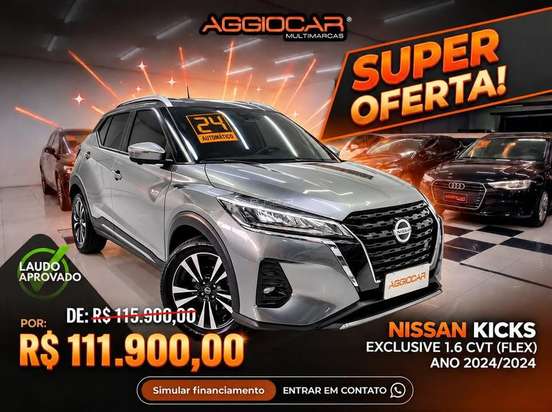 NISSAN-KICKS-1.6 16V FLEXSTART EXCLUSIVE XTRONIC NISSAN-KICKS-2024
