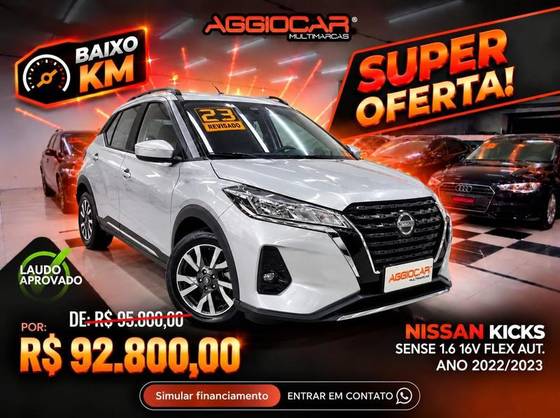 NISSAN KICKS 1.6 16V FLEXSTART SENSE XTRONIC