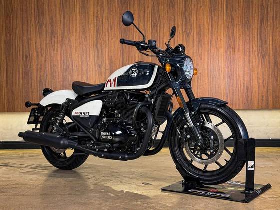 ROYAL ENFIELD SHOTGUN 650 STENCIL WHITE 