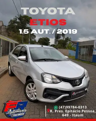 TOYOTA-ETIOS-1.5 X PLUS SEDAN 16V FLEX 4P AUTOMÁTICO TOYOTA-ETIOS-2019