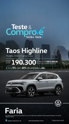 VOLKSWAGEN TAOS 1.4 250 TSI TOTAL FLEX HIGHLINE AUTOMÁTICO