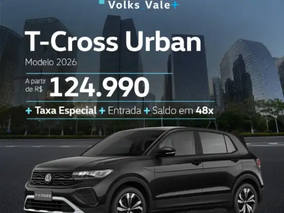 VOLKSWAGEN-T-CROSS-1.0 200 TSI TOTAL FLEX SENSE AUTOMÁTICO VOLKSWAGEN-T-CROSS-2026