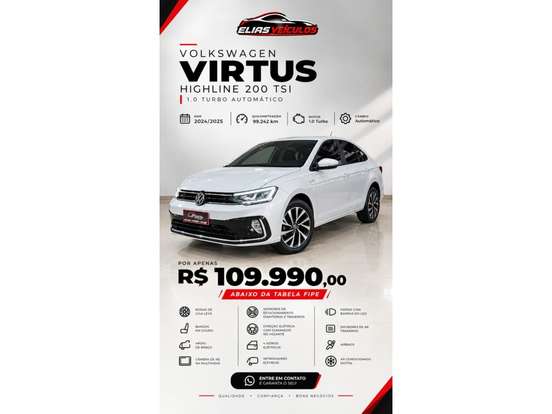 VOLKSWAGEN-VIRTUS-1.0 200 TSI HIGHLINE AUTOMÁTICO VOLKSWAGEN-VIRTUS-2024