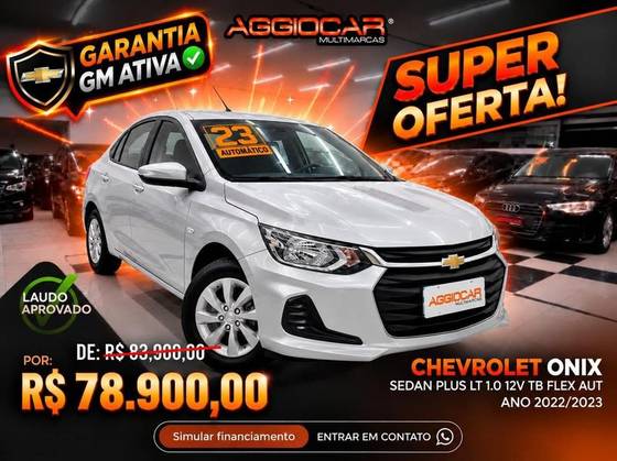 CHEVROLET ONIX 1.0 TURBO FLEX PLUS LT AUTOMÁTICO