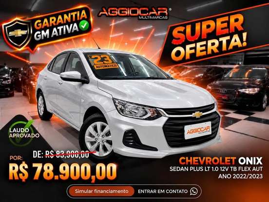 CHEVROLET-ONIX-1.0 TURBO FLEX PLUS LT AUTOMÁTICO CHEVROLET-ONIX-2022