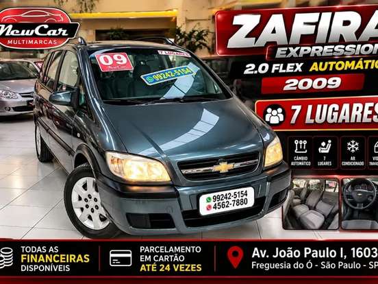CHEVROLET-ZAFIRA-2.0 MPFI EXPRESSION 8V FLEX 4P AUTOMÁTICO CHEVROLET-ZAFIRA-2008
