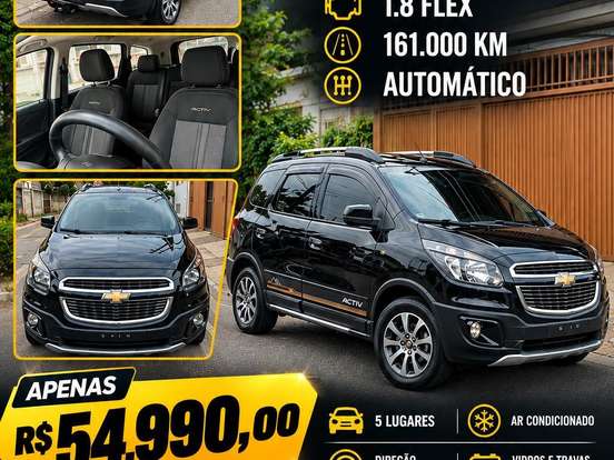 CHEVROLET-SPIN-1.8 ACTIV 8V FLEX 4P AUTOMÁTICO CHEVROLET-SPIN-2016