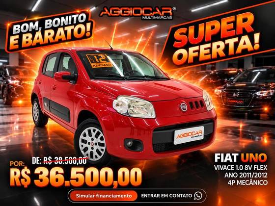 FIAT UNO 1.0 VIVACE 8V FLEX 4P MANUAL