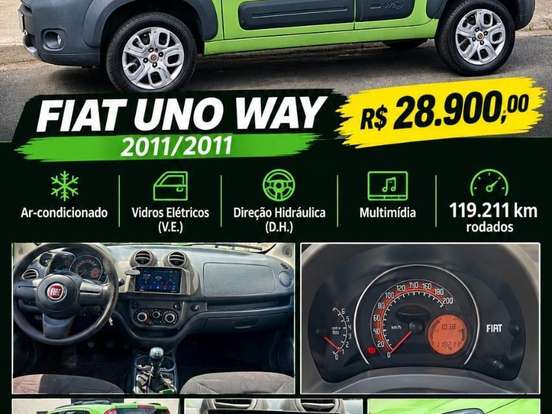 FIAT-UNO-1.0 WAY 8V FLEX 4P MANUAL FIAT-UNO-2011