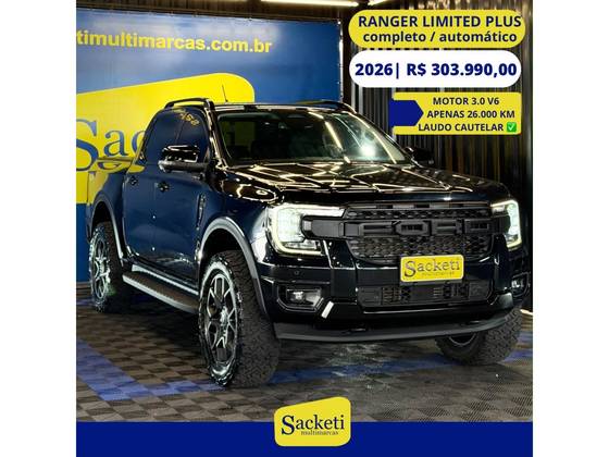 FORD RANGER 3.0 V6 TURBO DIESEL CD LIMITED 4X4 AUTOMÁTICO