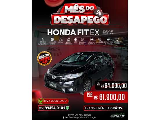 HONDA-FIT-1.5 EX 16V FLEX 4P AUTOMÁTICO HONDA-FIT-2014