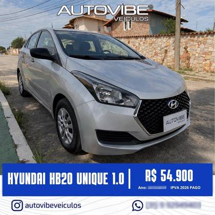 HYUNDAI HB20S 1.0 UNIQUE 12V FLEX 4P MANUAL