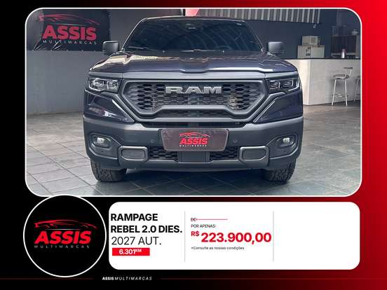 RAM-RAMPAGE-2.2 TURBO DIESEL REBEL 4X4 AUTOMÁTICO RAM-RAMPAGE-2026