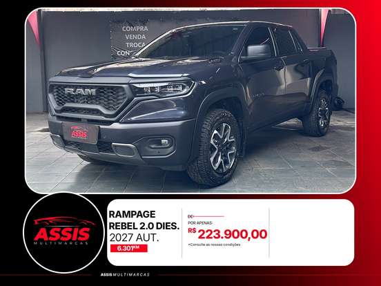 RAM-RAMPAGE-2.2 TURBO DIESEL REBEL 4X4 AUTOMÁTICO RAM-RAMPAGE-2026
