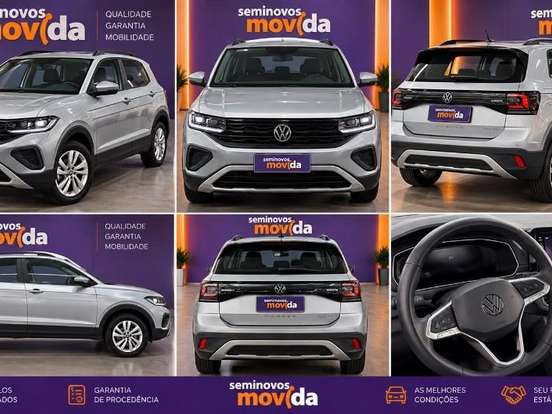 VOLKSWAGEN-T-CROSS-1.0 200 TSI TOTAL FLEX AUTOMÁTICO VOLKSWAGEN-T-CROSS-2024
