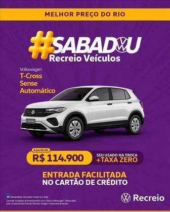 VOLKSWAGEN T-CROSS 1.0 200 TSI TOTAL FLEX SENSE AUTOMÁTICO