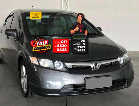 HONDA-CIVIC-1.8 LXS 16V FLEX 4P AUTOMÁTICO HONDA-CIVIC-2007