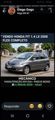 HONDA FIT 1.4 LX 8V FLEX 4P MANUAL