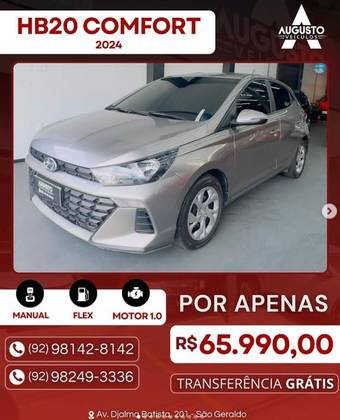 HYUNDAI HB20 1.0 TGDI FLEX COMFORT AUTOMÁTICO