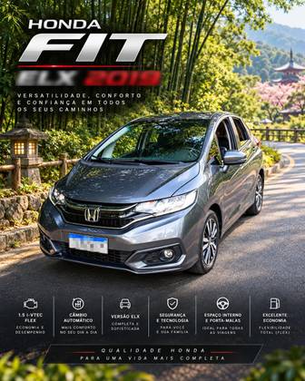 HONDA FIT 1.5 EXL 16V FLEX 4P AUTOMÁTICO