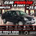 RENAULT CLIO 1.6 PRIVILÉGE SEDAN 16V FLEX 4P MANUAL RENAULT CLIO 1.6 PRIVILÉGE SEDAN 16V FLEX 4P MANUAL