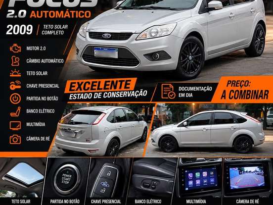 FORD-FOCUS-2.0 GHIA 16V GASOLINA 4P AUTOMÁTICO FORD-FOCUS-2008